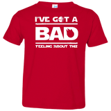 T-Shirts Red / 2T Bad Feeling Toddler Premium T-Shirt