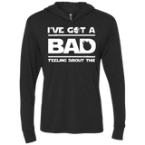 T-Shirts Vintage Black / X-Small Bad Feeling Triblend Long Sleeve Hoodie Tee