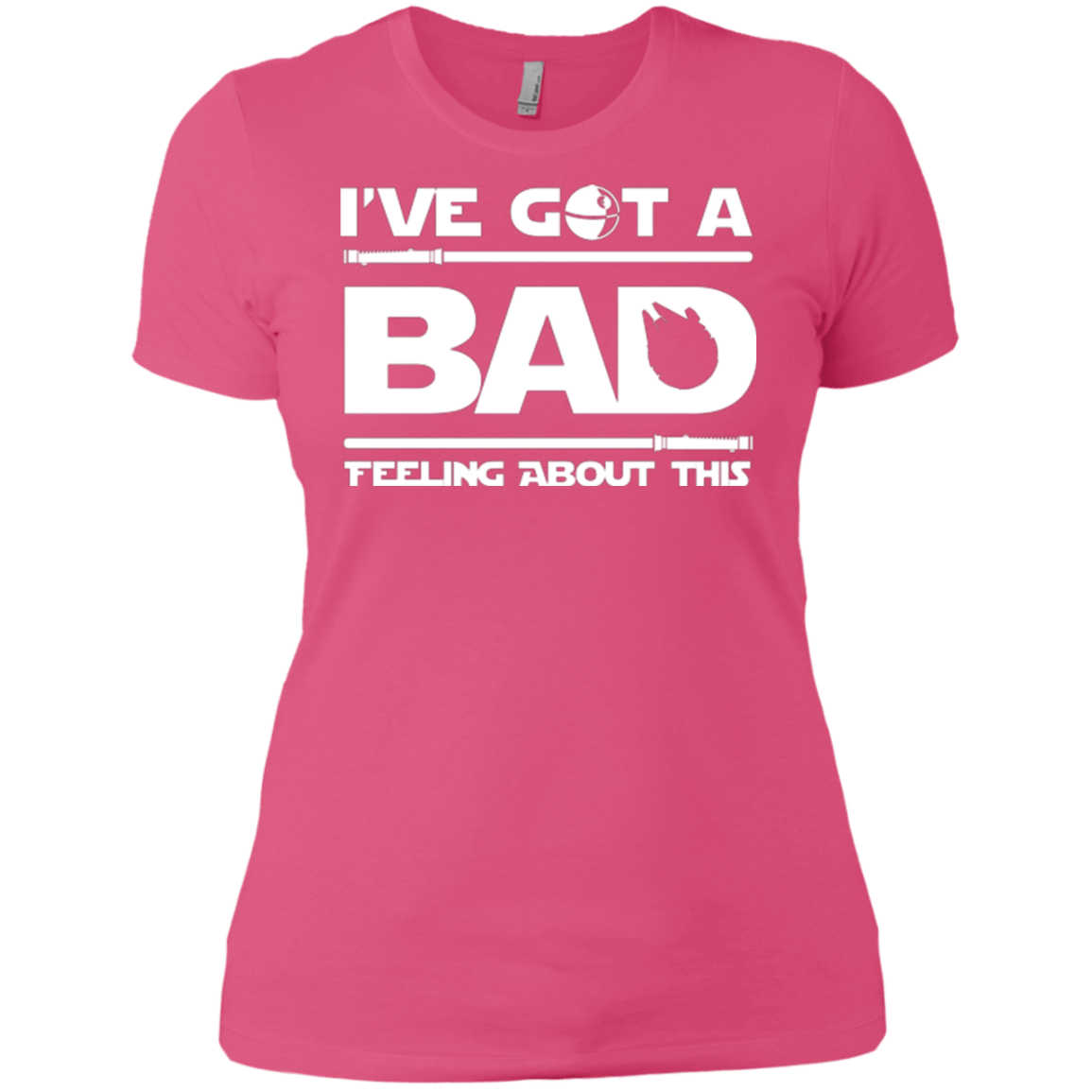 T-Shirts Hot Pink / X-Small Bad Feeling Women's Premium T-Shirt