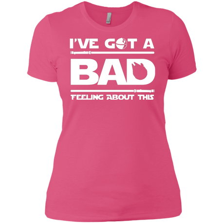 T-Shirts Hot Pink / X-Small Bad Feeling Women's Premium T-Shirt
