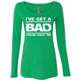 T-Shirts Envy / Small Bad Feeling Women's Triblend Long Sleeve Shirt