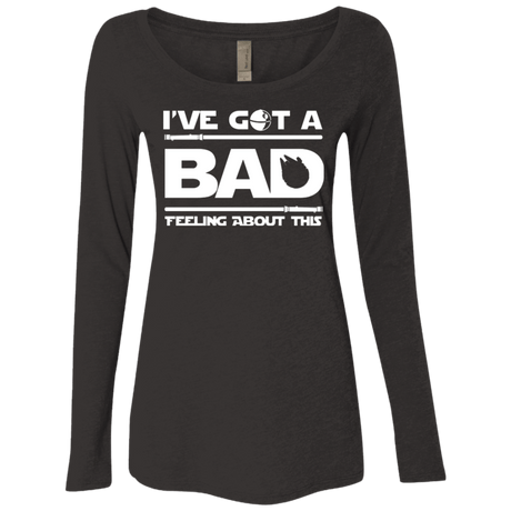 T-Shirts Vintage Black / Small Bad Feeling Women's Triblend Long Sleeve Shirt