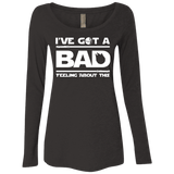 T-Shirts Vintage Black / Small Bad Feeling Women's Triblend Long Sleeve Shirt