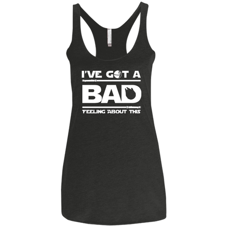 T-Shirts Vintage Black / X-Small Bad Feeling Women's Triblend Racerback Tank
