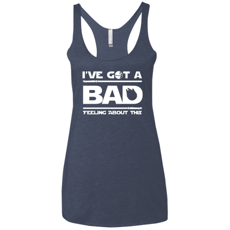 T-Shirts Vintage Navy / X-Small Bad Feeling Women's Triblend Racerback Tank