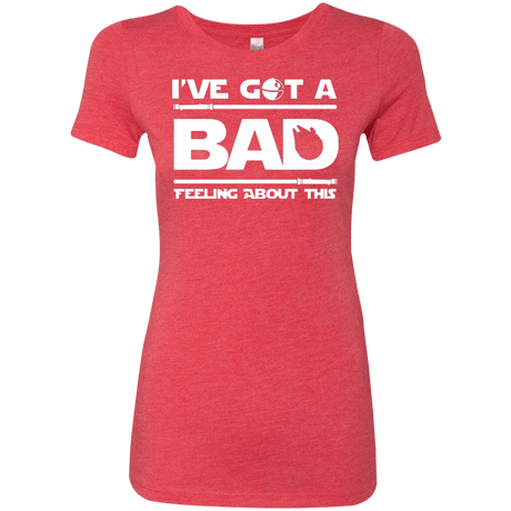 T-Shirts Vintage Red / Small Bad Feeling Women's Triblend T-Shirt
