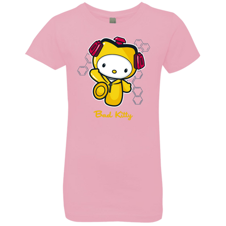 T-Shirts Light Pink / YXS Bad Kitty Girls Premium T-Shirt