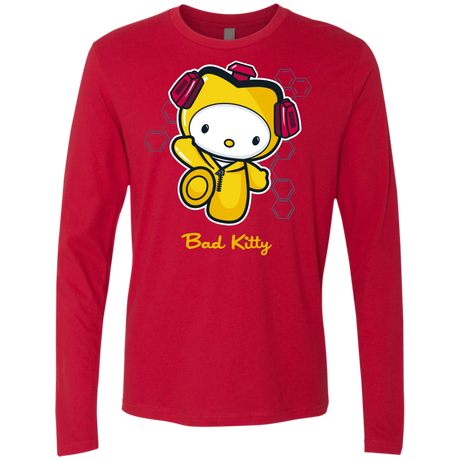 T-Shirts Red / Small Bad Kitty Men's Premium Long Sleeve