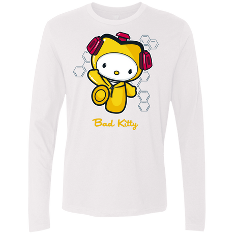 T-Shirts White / Small Bad Kitty Men's Premium Long Sleeve