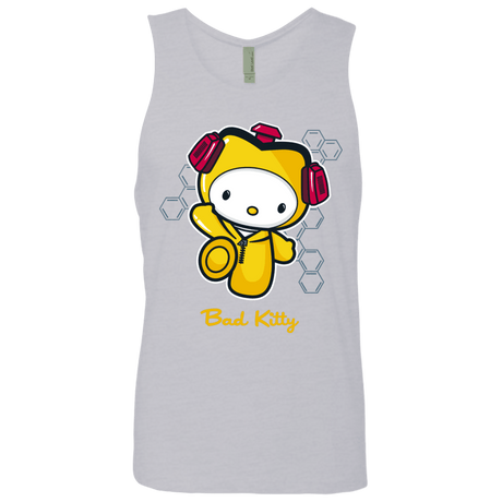 T-Shirts Heather Grey / Small Bad Kitty Men's Premium Tank Top