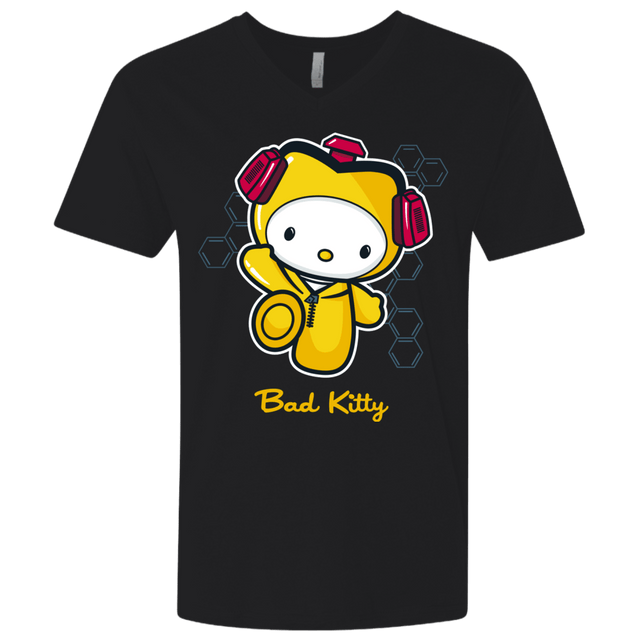 T-Shirts Black / X-Small Bad Kitty Men's Premium V-Neck