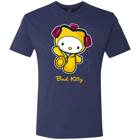 T-Shirts Vintage Navy / Small Bad Kitty Men's Triblend T-Shirt