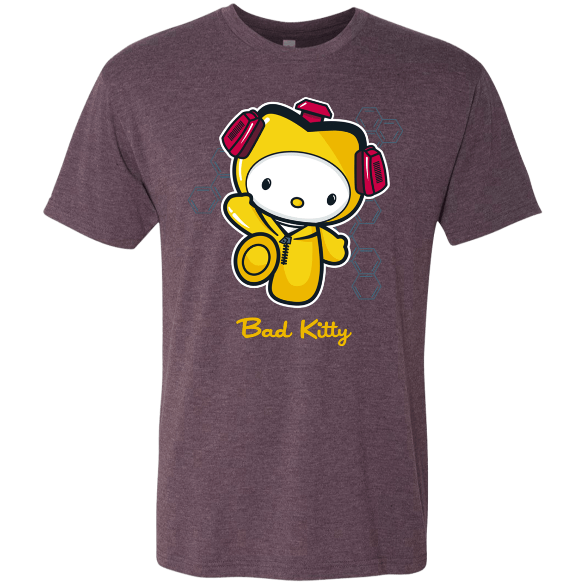 T-Shirts Vintage Purple / Small Bad Kitty Men's Triblend T-Shirt