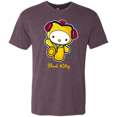 T-Shirts Vintage Purple / Small Bad Kitty Men's Triblend T-Shirt