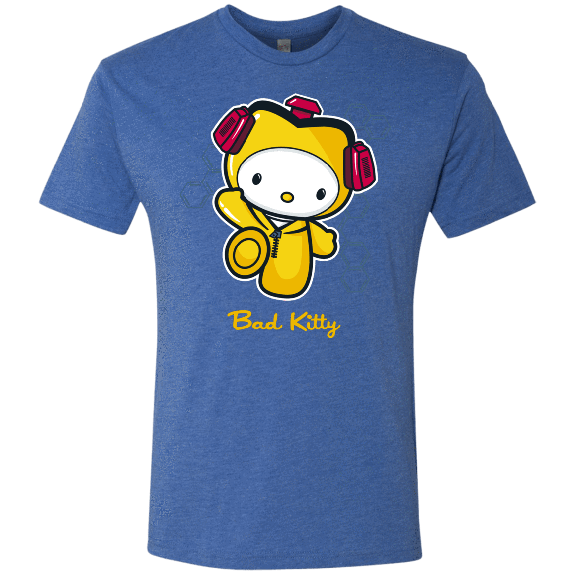 T-Shirts Vintage Royal / Small Bad Kitty Men's Triblend T-Shirt
