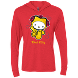 T-Shirts Vintage Red / X-Small Bad Kitty Triblend Long Sleeve Hoodie Tee