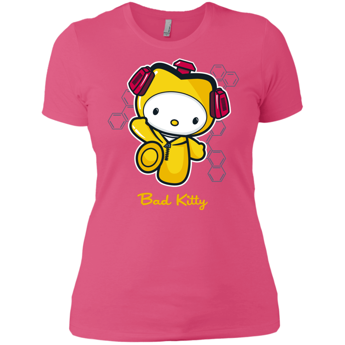 T-Shirts Hot Pink / X-Small Bad Kitty Women's Premium T-Shirt