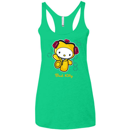 T-Shirts Envy / X-Small Bad Kitty Women's Triblend Racerback Tank