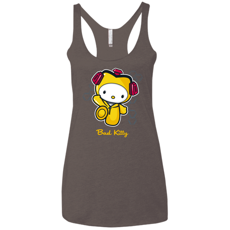 T-Shirts Macchiato / X-Small Bad Kitty Women's Triblend Racerback Tank