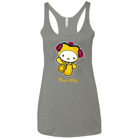 T-Shirts Venetian Grey / X-Small Bad Kitty Women's Triblend Racerback Tank