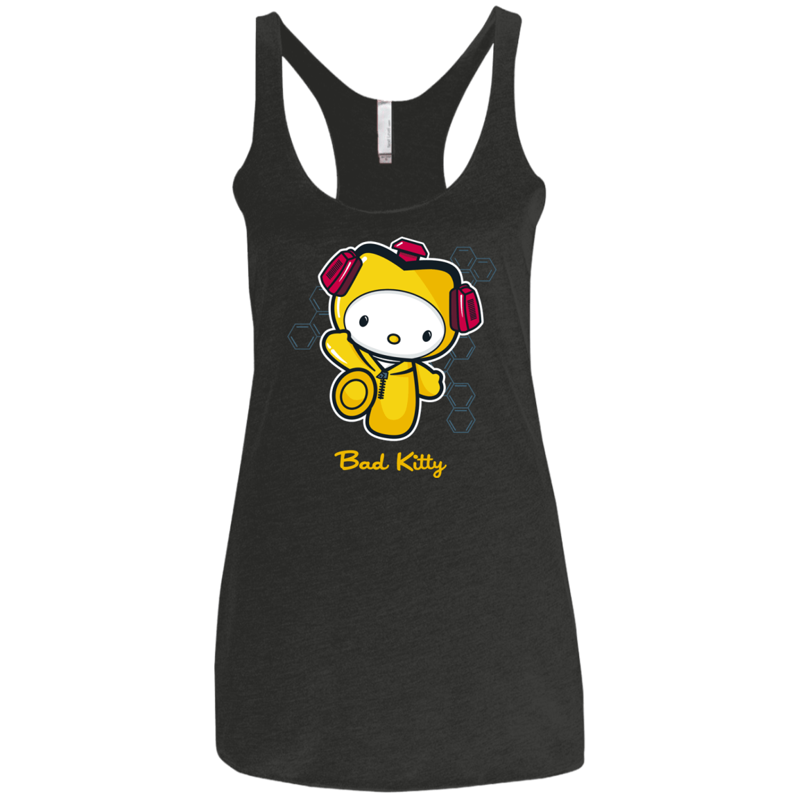 T-Shirts Vintage Black / X-Small Bad Kitty Women's Triblend Racerback Tank