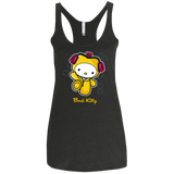 T-Shirts Vintage Black / X-Small Bad Kitty Women's Triblend Racerback Tank