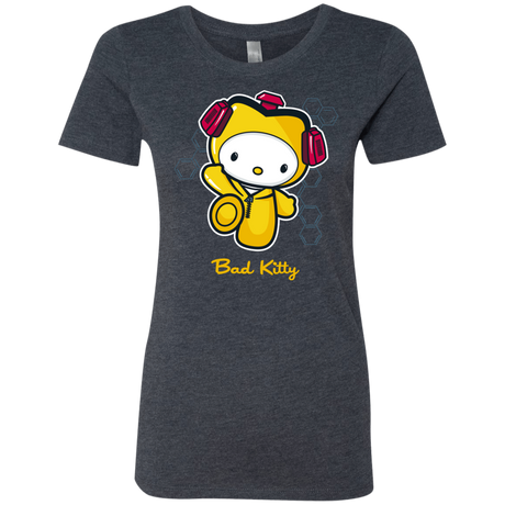 T-Shirts Vintage Navy / Small Bad Kitty Women's Triblend T-Shirt