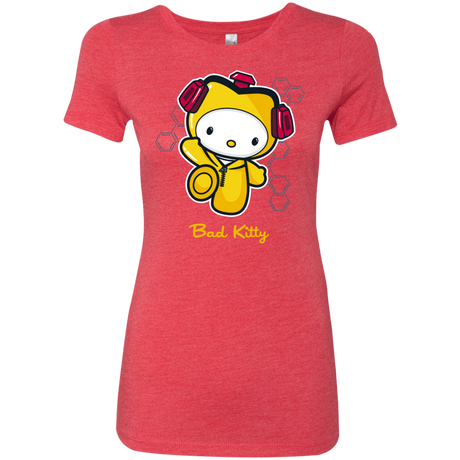 T-Shirts Vintage Red / Small Bad Kitty Women's Triblend T-Shirt