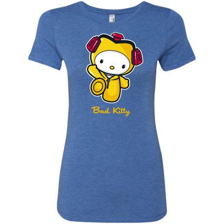 T-Shirts Vintage Royal / Small Bad Kitty Women's Triblend T-Shirt