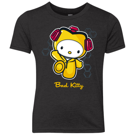 T-Shirts Vintage Black / YXS Bad Kitty Youth Triblend T-Shirt