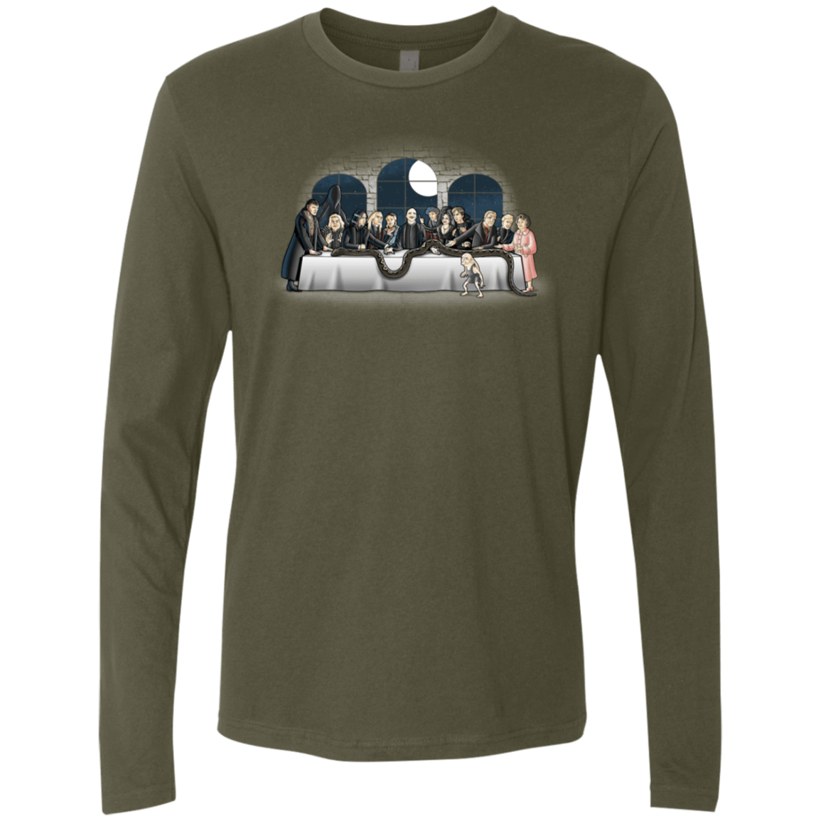 T-Shirts Military Green / S Bad Magic Dinner Men's Premium Long Sleeve