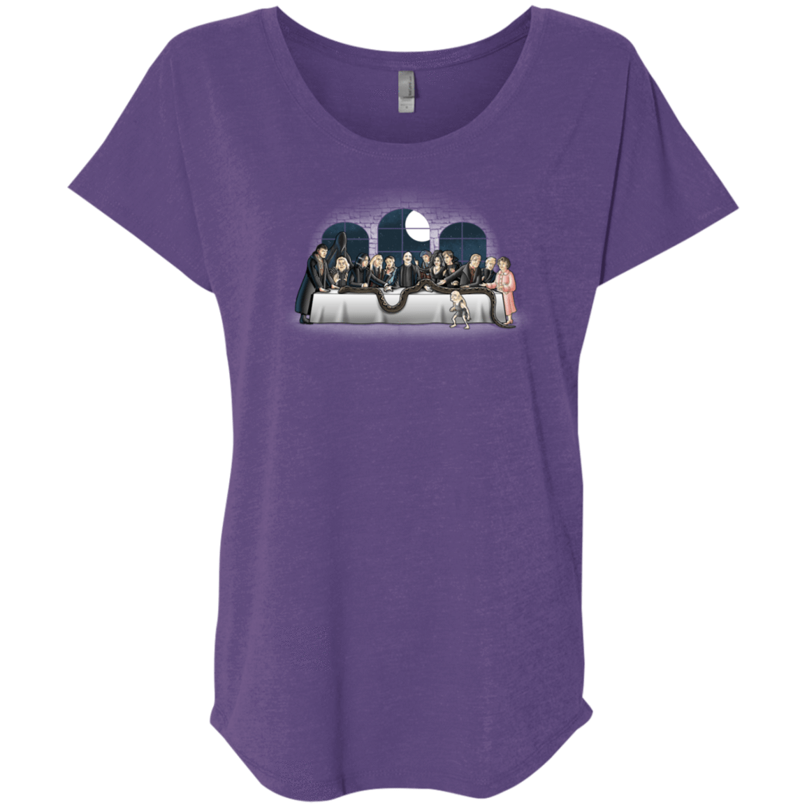 T-Shirts Purple Rush / X-Small Bad Magic Dinner Triblend Dolman Sleeve