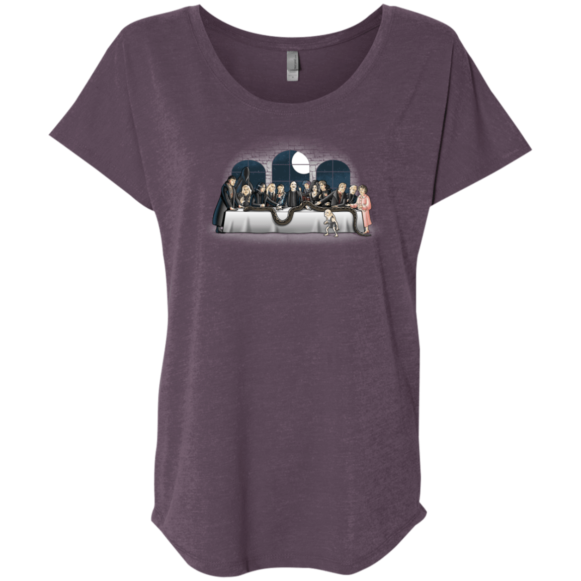 T-Shirts Vintage Purple / X-Small Bad Magic Dinner Triblend Dolman Sleeve