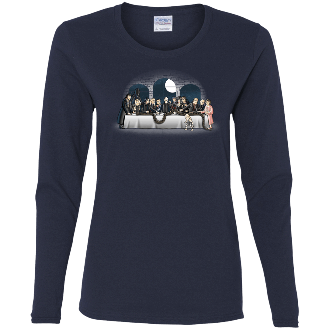 T-Shirts Navy / S Bad Magic Dinner Women's Long Sleeve T-Shirt