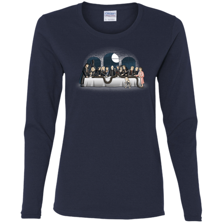 T-Shirts Navy / S Bad Magic Dinner Women's Long Sleeve T-Shirt