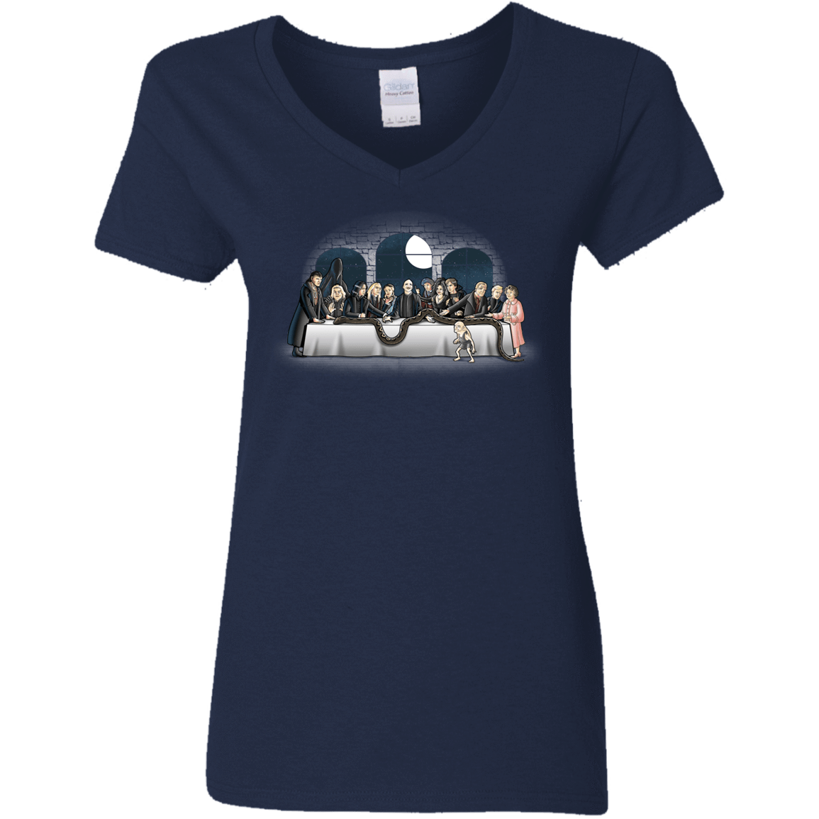 T-Shirts Navy / S Bad Magic Dinner Women's V-Neck T-Shirt