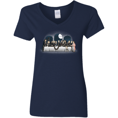 T-Shirts Navy / S Bad Magic Dinner Women's V-Neck T-Shirt