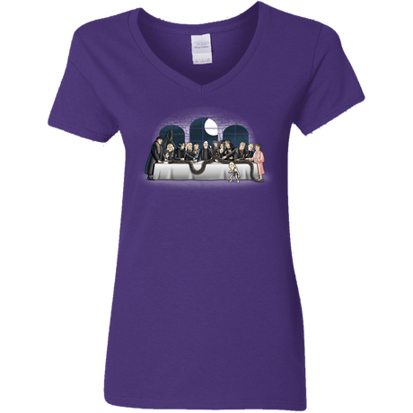 T-Shirts Purple / S Bad Magic Dinner Women's V-Neck T-Shirt