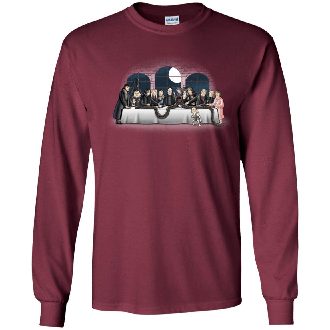 T-Shirts Maroon / YS Bad Magic Dinner Youth Long Sleeve T-Shirt