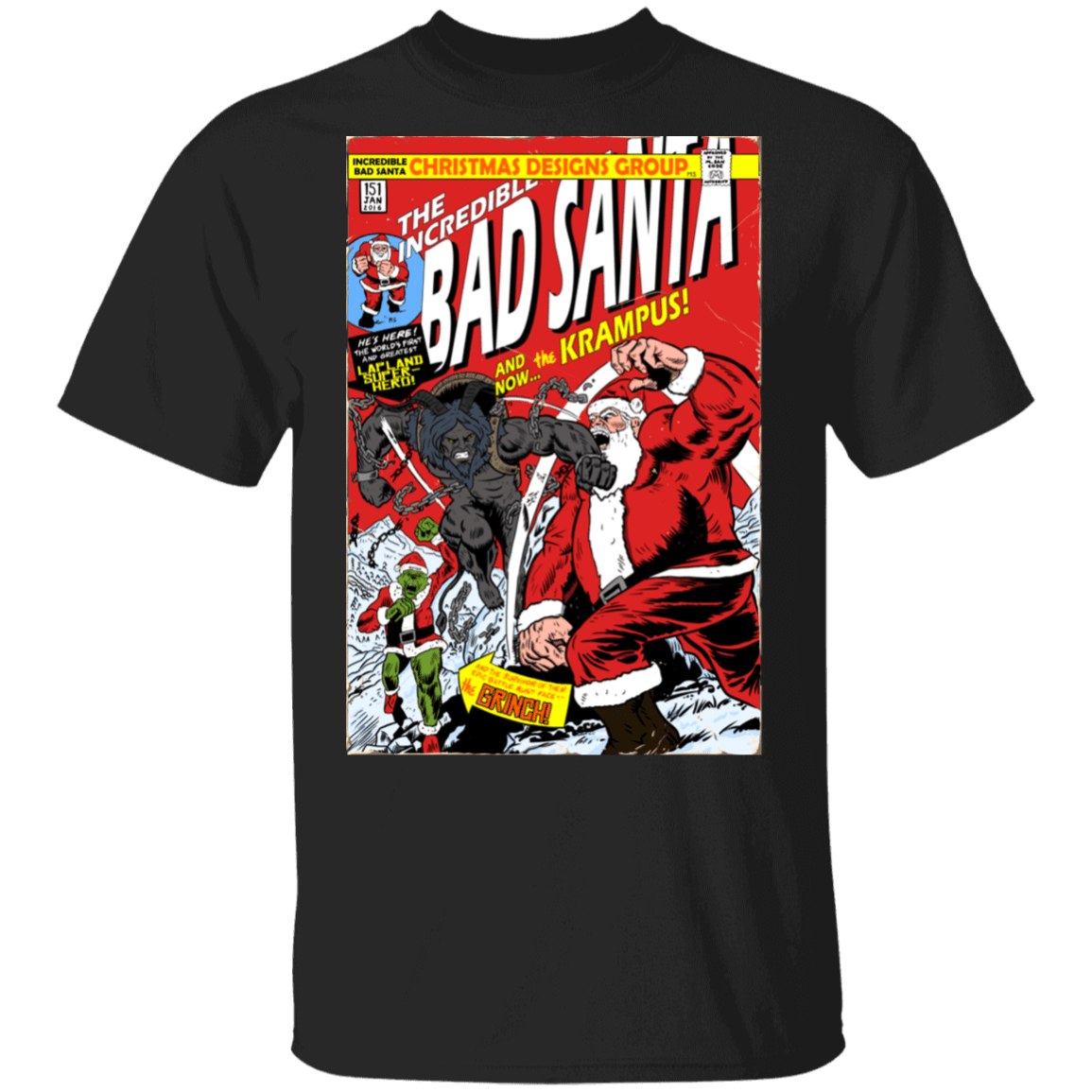 T-Shirts Black / S Bad Santa T-Shirt