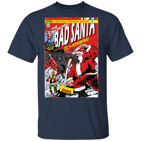 T-Shirts Navy / S Bad Santa T-Shirt