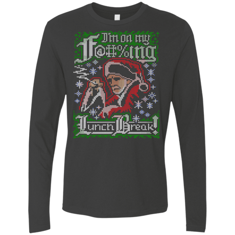 T-Shirts Heavy Metal / Small Bad Santa Ugly sweater Men's Premium Long Sleeve