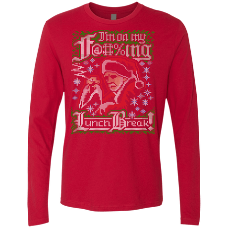 T-Shirts Red / Small Bad Santa Ugly sweater Men's Premium Long Sleeve