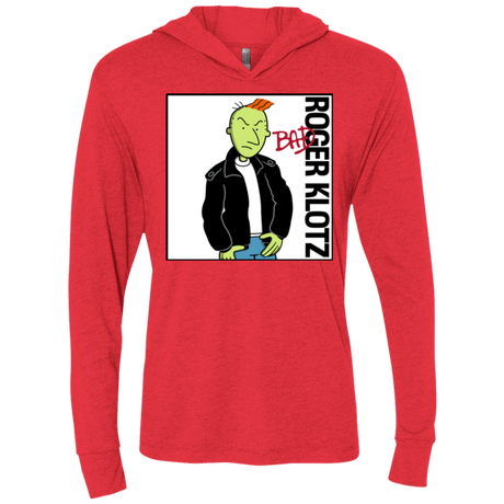 T-Shirts Vintage Red / X-Small BAD Triblend Long Sleeve Hoodie Tee