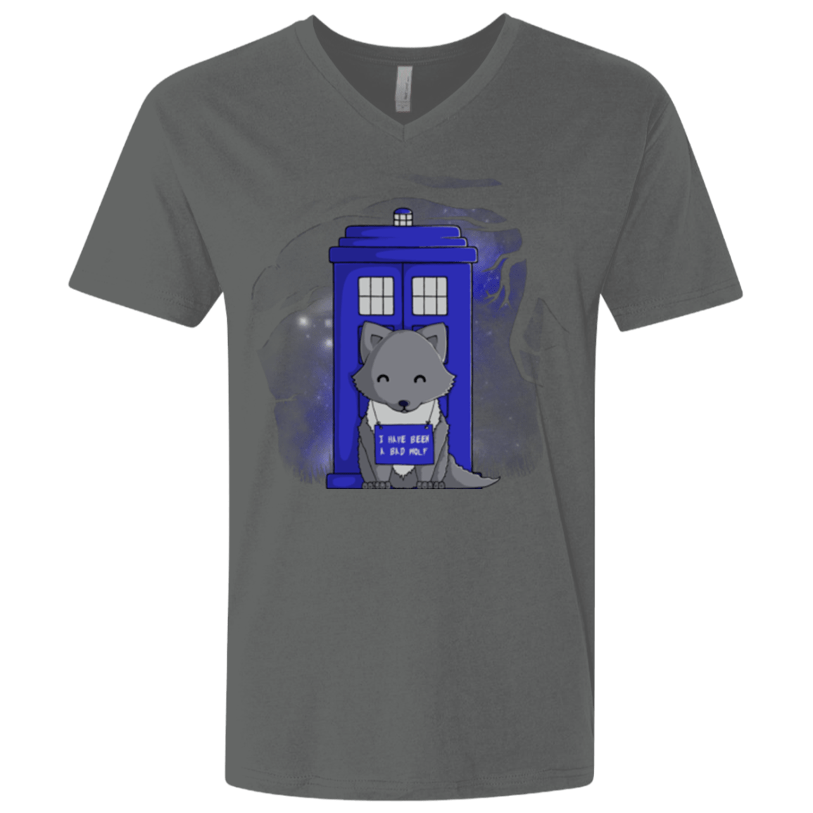 T-Shirts Heavy Metal / X-Small Bad Wolf Men's Premium V-Neck