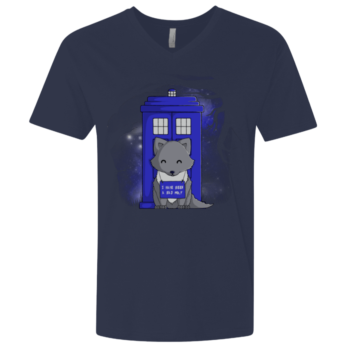 T-Shirts Midnight Navy / X-Small Bad Wolf Men's Premium V-Neck