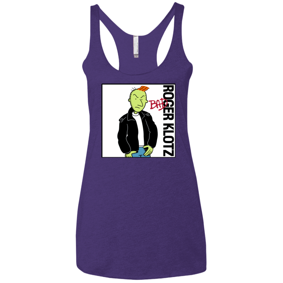 T-Shirts Purple / X-Small BAD Women's Triblend Racerback Tank