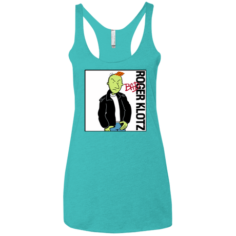 T-Shirts Tahiti Blue / X-Small BAD Women's Triblend Racerback Tank