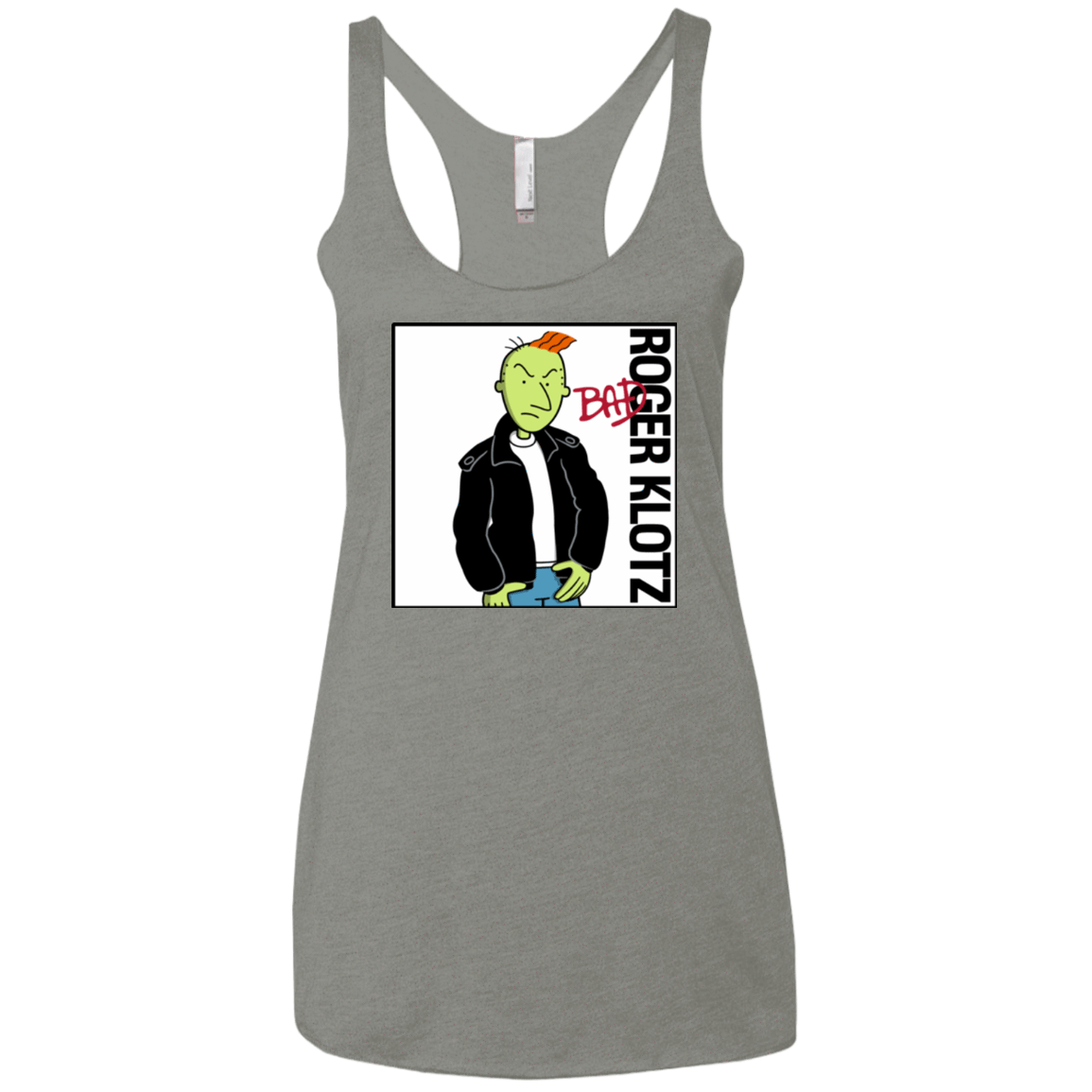 T-Shirts Venetian Grey / X-Small BAD Women's Triblend Racerback Tank