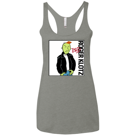 T-Shirts Venetian Grey / X-Small BAD Women's Triblend Racerback Tank
